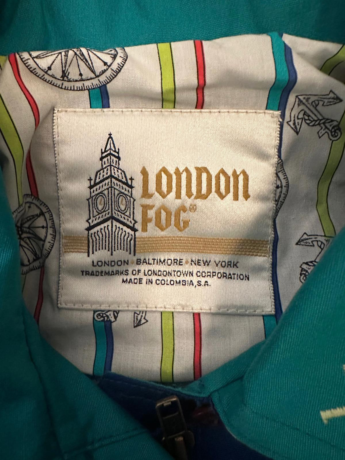 Vintage London Fog Colorblock Jacket Small Made in Colombia