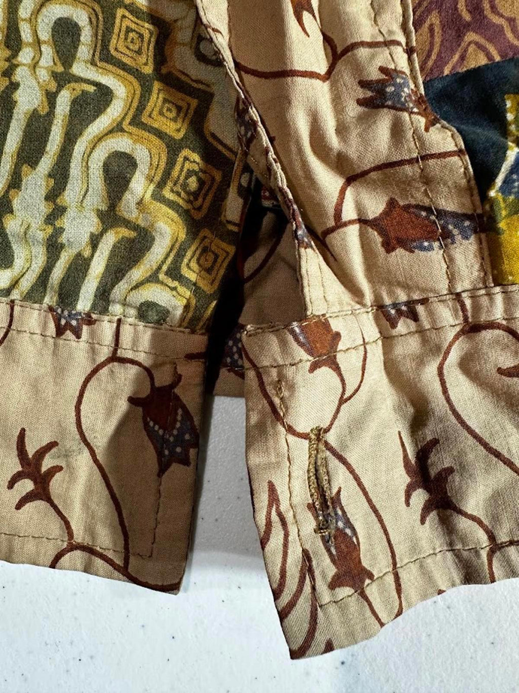 Vintage Boho Patchwork Quilted Jacket Festival Coat