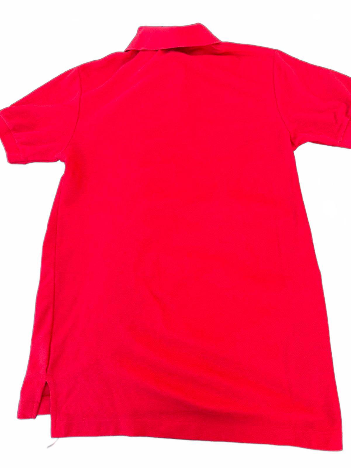Vintage Britannia Red Polo Shirt Made in Hong Kong
