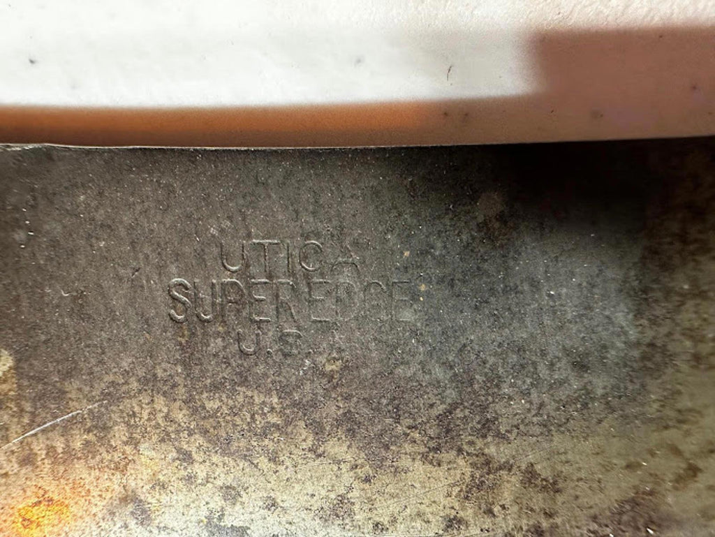 Vintage Utica Superedge USA Butcher Cleaver Knife 11″