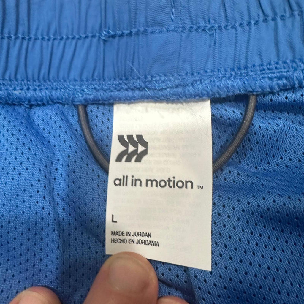 All in Motion Blue Volley Swim Shorts L