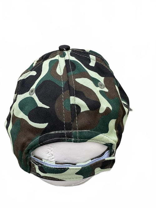 Camo Cotton Strapback Dad Hat Adjustable