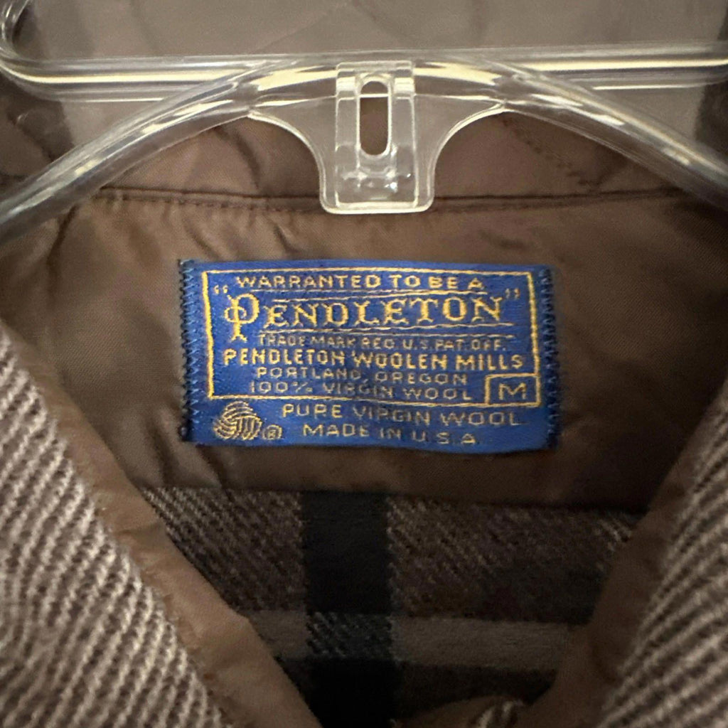 Pendleton Wool Plaid Board Shirt USA Medium