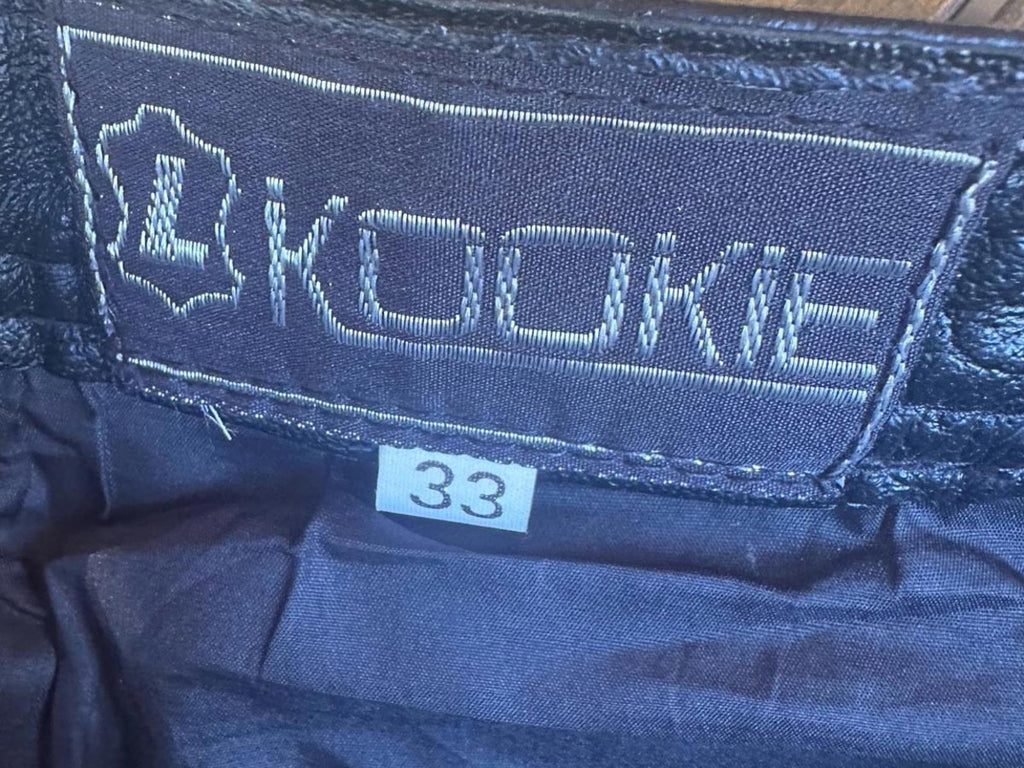 Vintage L. Kookie Black Leather Pants – Size 33