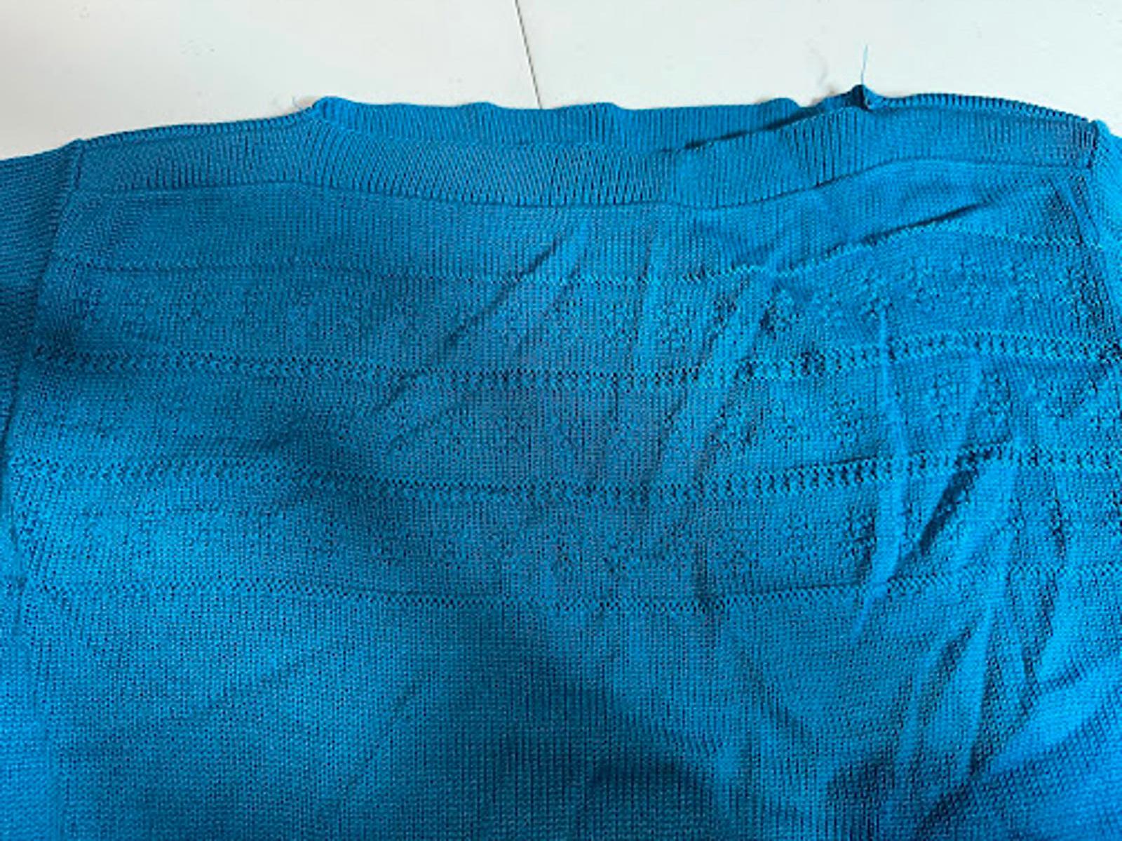Y2K Panther Cropped Knit Sweater Top Teal