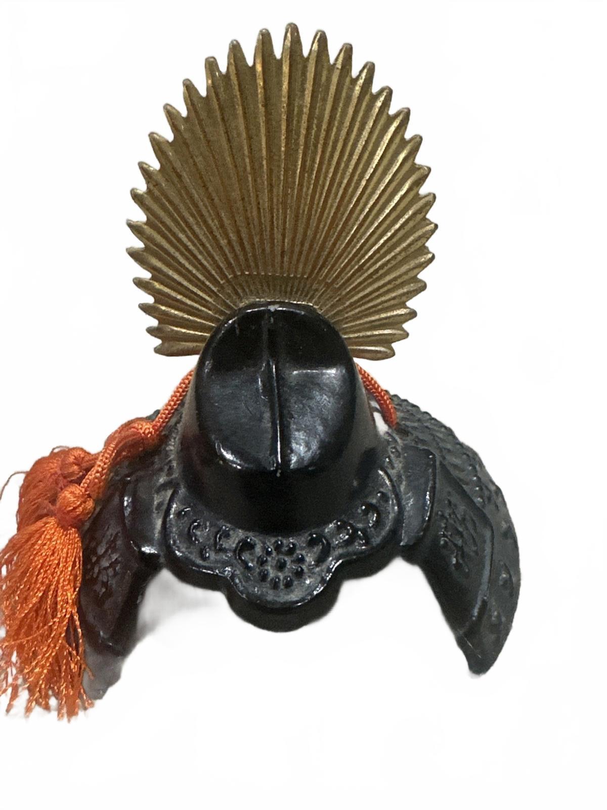 Set of 3 Japanese Samurai Kabuto Ornaments