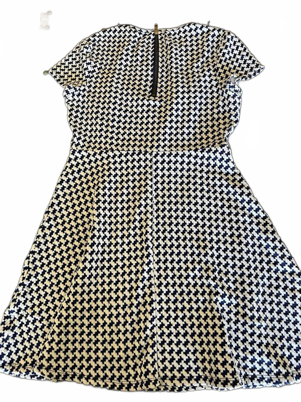 Speechless Blue White Houndstooth Dress M