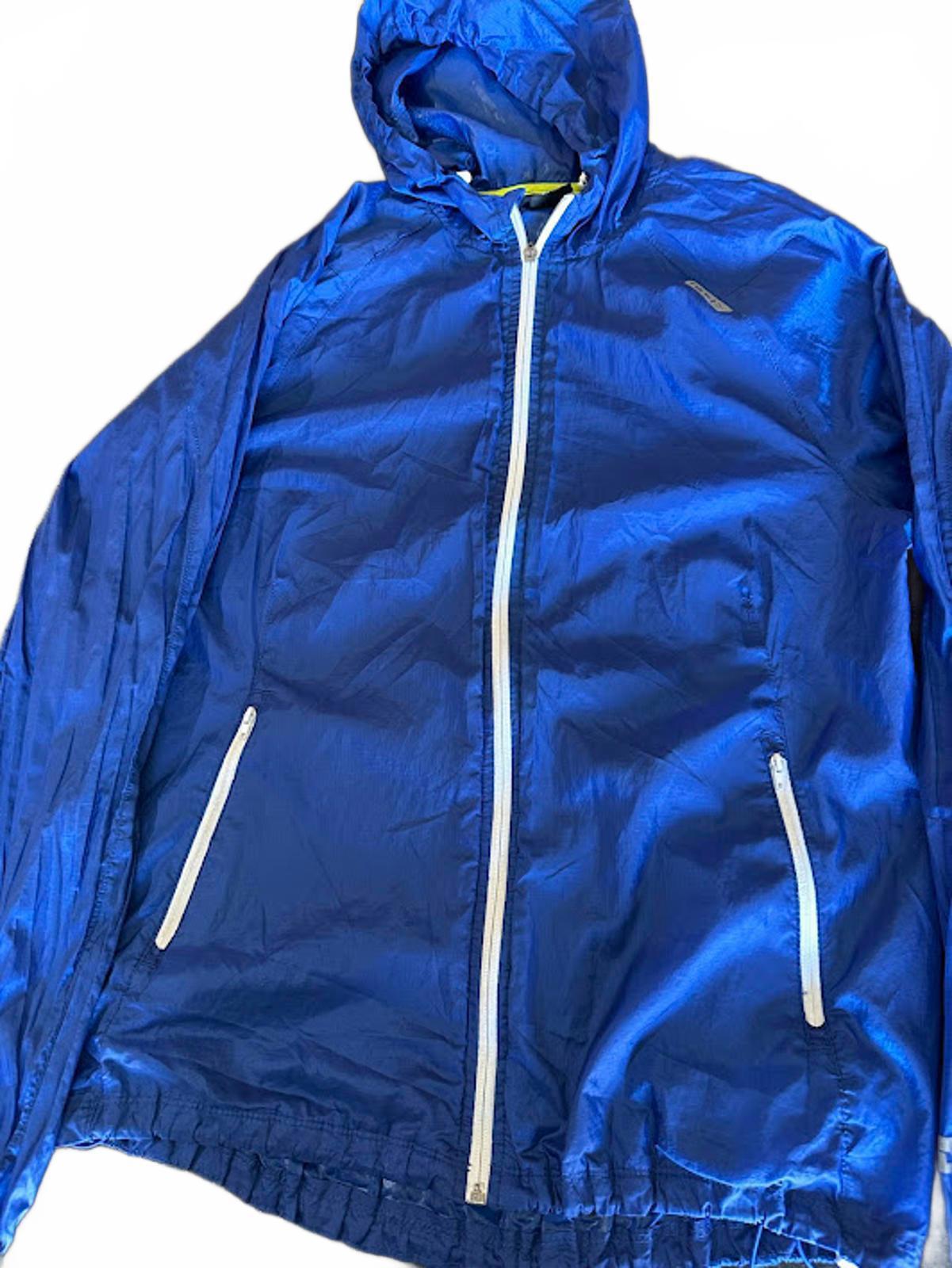 Hind Blue Hooded Running Jacket M