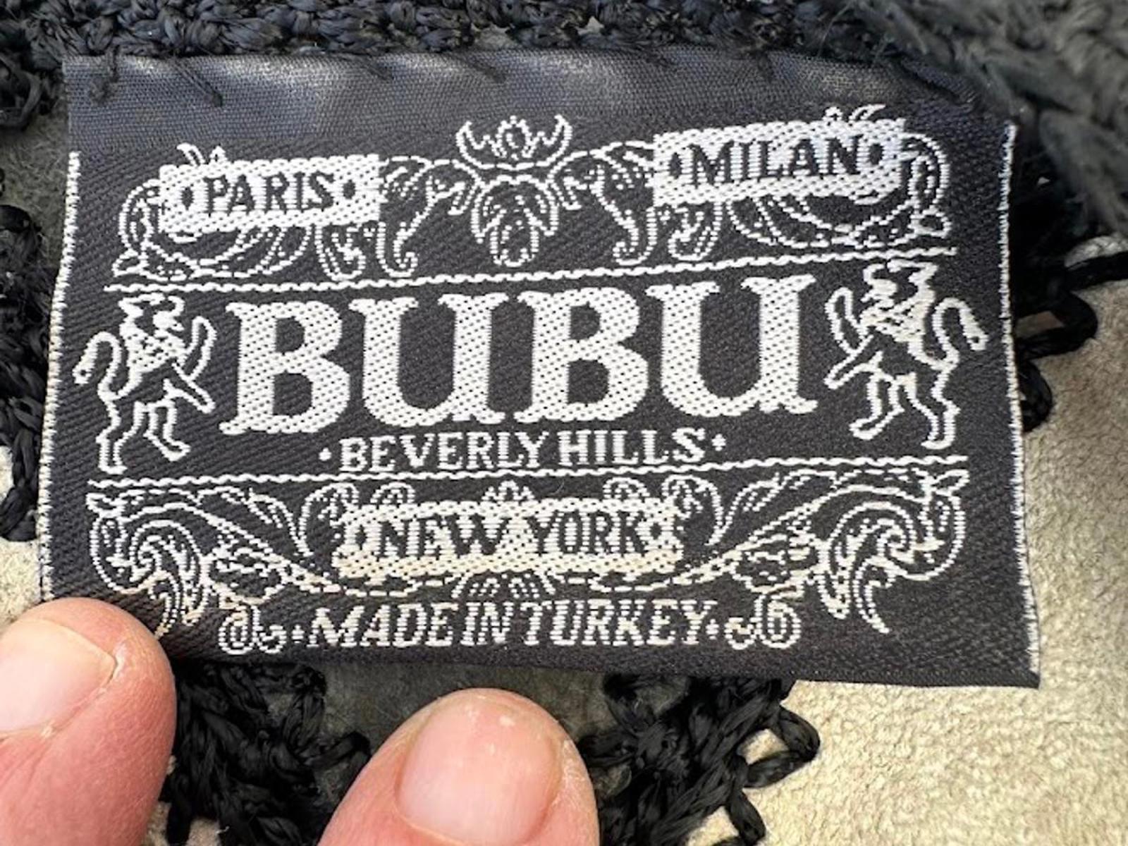 BUBU Beverly Hills Leather Patch Sweater