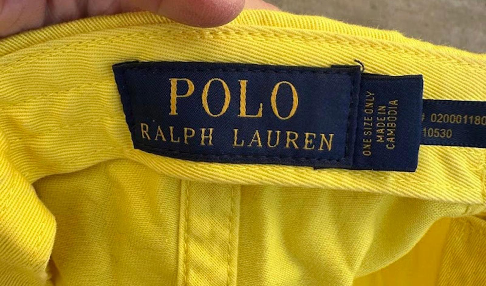 Polo Ralph Lauren Yellow Strapback Hat