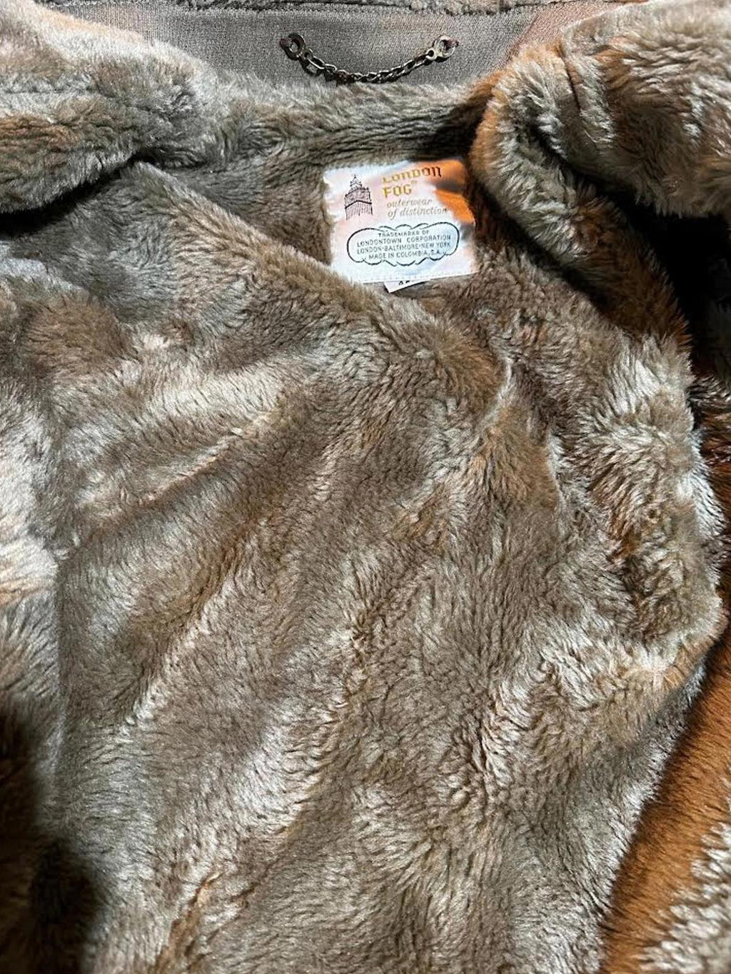 Vintage London Fog Faux Fur Lined Winter Coat