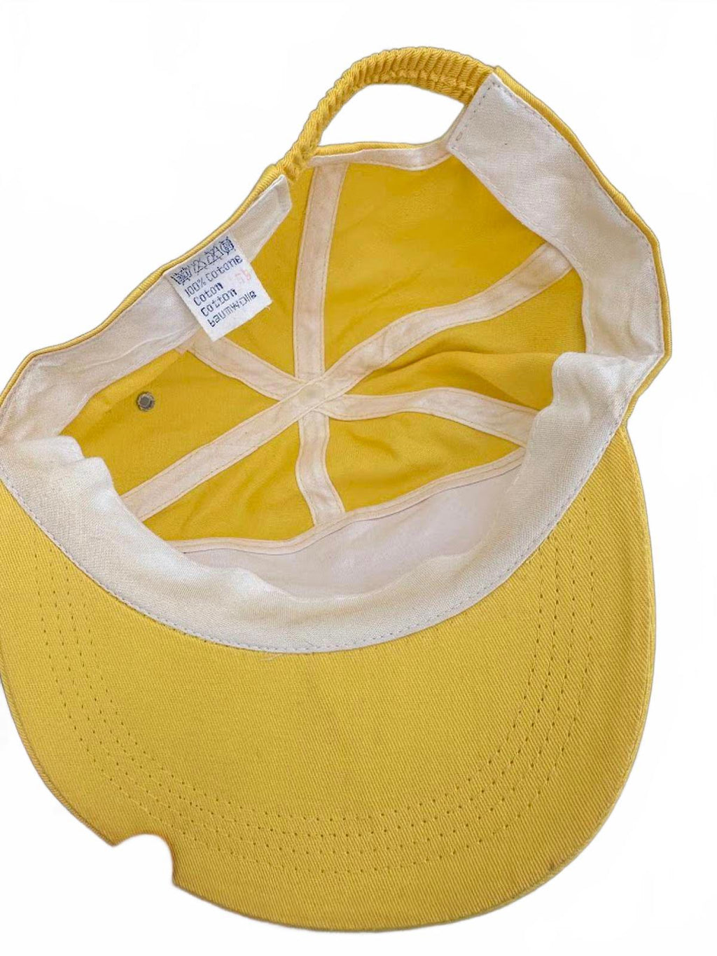 Brindisi Italy Vintage Yellow Tourist Cap