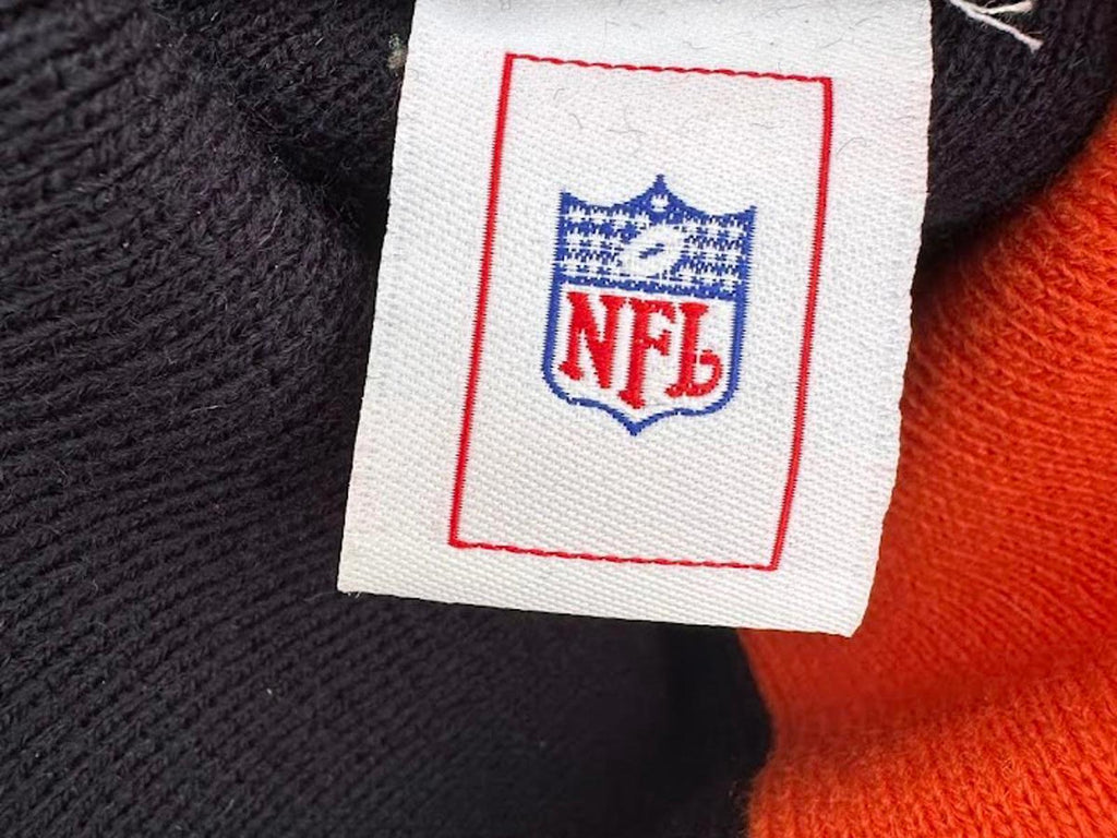 Chicago Bears Split Knit Beanie NFL Orange Navy
