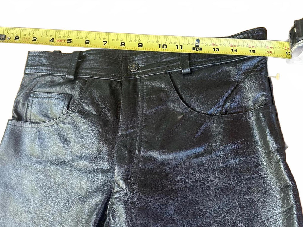 Vintage L. Kookie Black Leather Pants – Size 33