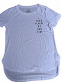 Taylor Swift 1989 “I Know Places We Can Hide” Embroidered Lyric Tee  Curved Hem