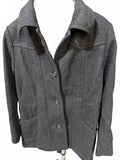 J.Crew Wool Hip-Length Car Coat Women’s M Black