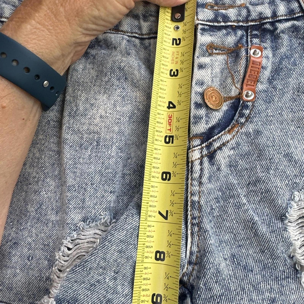 Diesel Distressed Denim Shorts Size 28