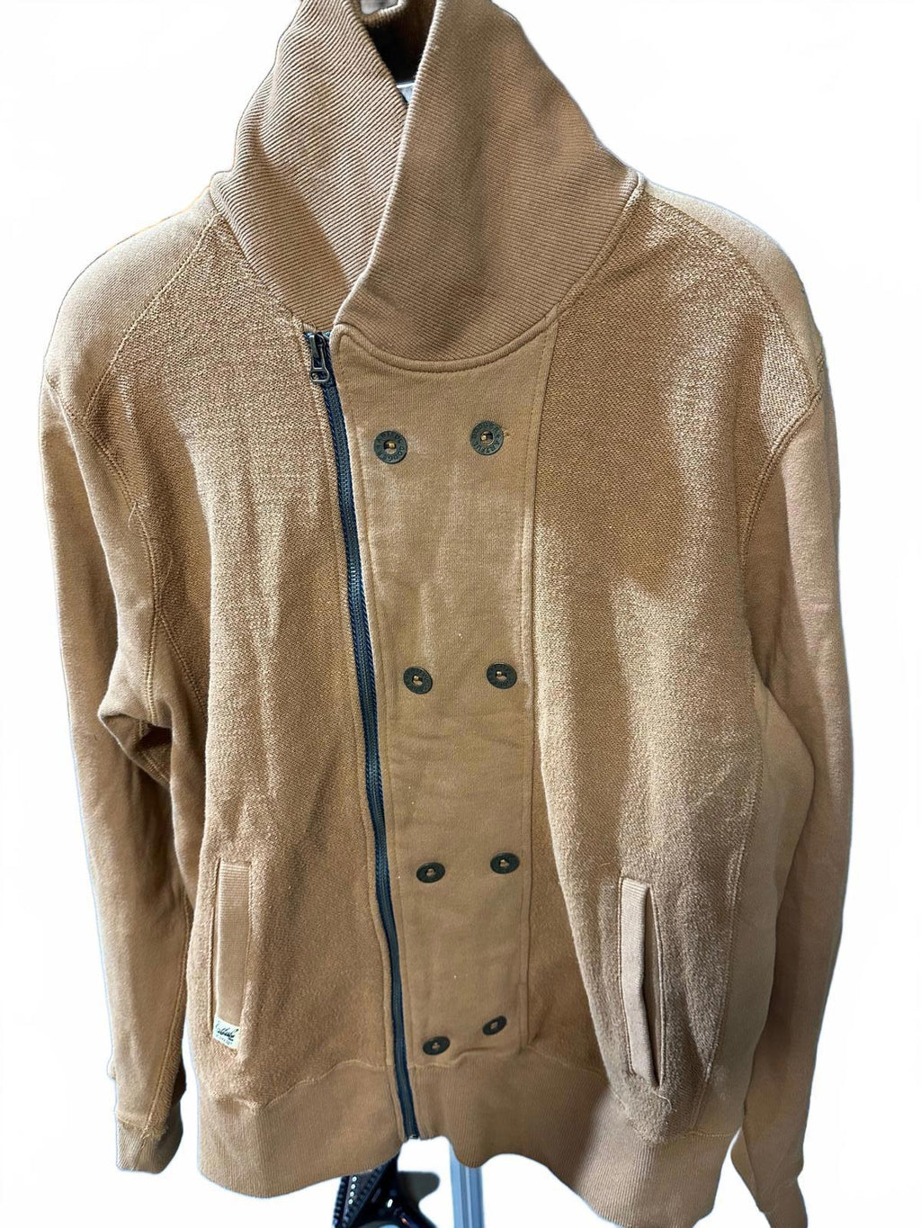 Artful Dodger Skull Print Double-Breasted sweatshirt jacket