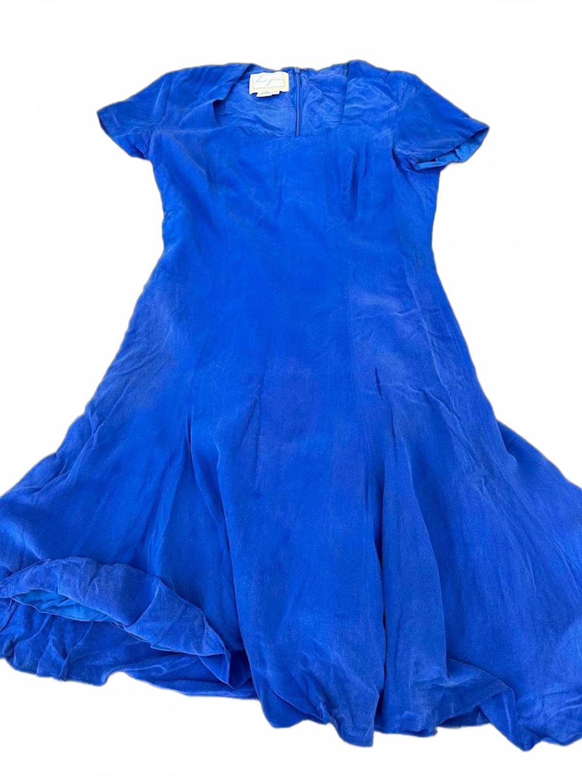 Spenser Jeremy Silk Blue Dress Size 8