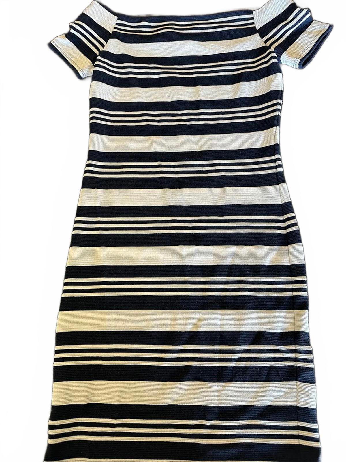 Topshop Striped Knit Bodycon Dress US 6
