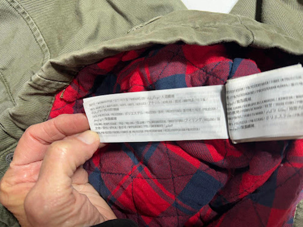 Hollister Olive Hooded Jacket Plaid Lined Utility Coat XS