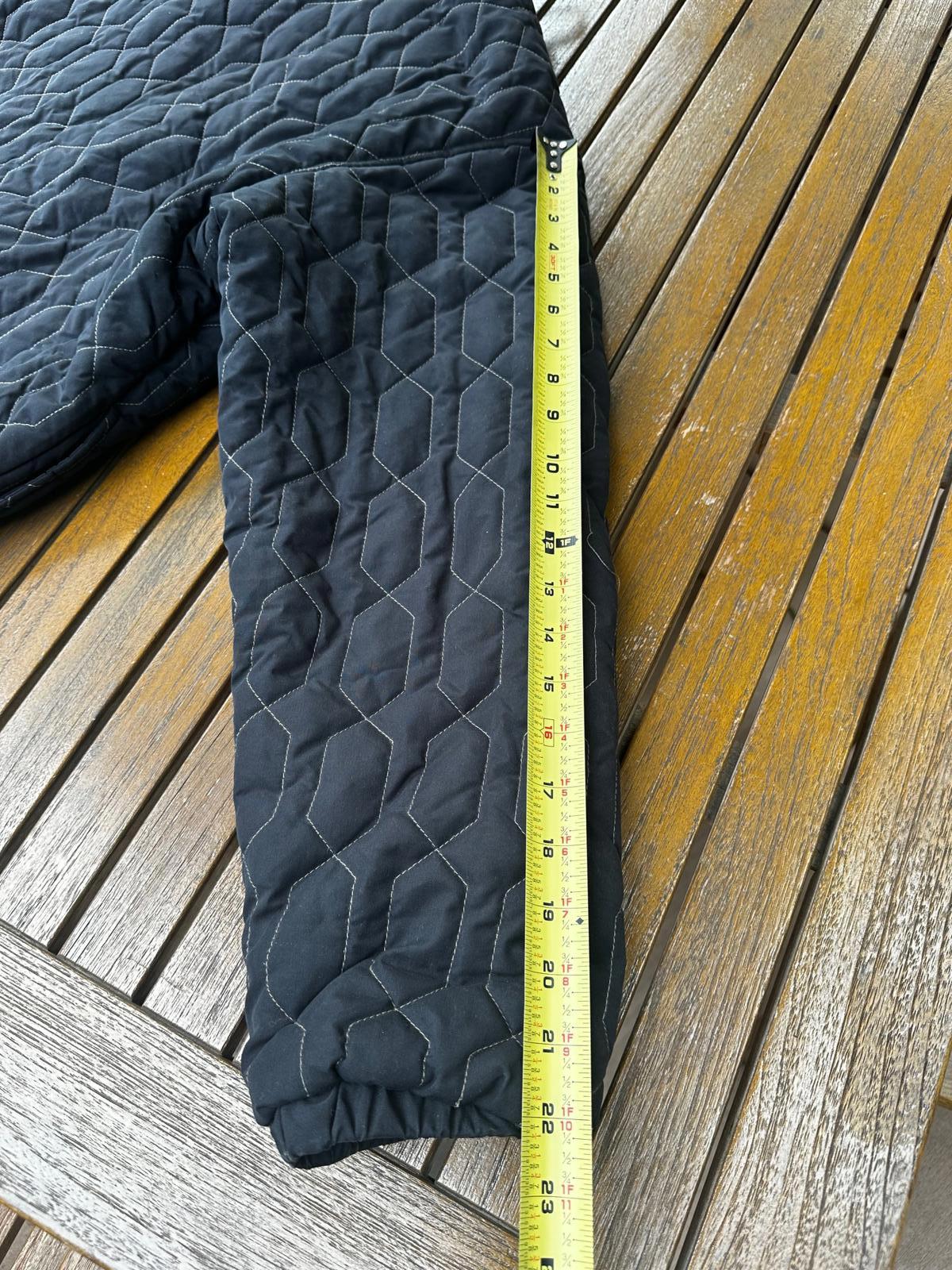 Vintage Marker Quilted Ski Jacket L Black Insulated Wtr Coat