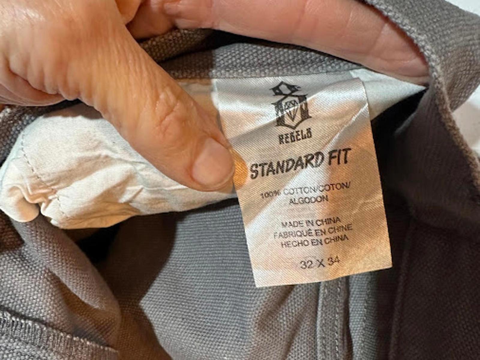 Rebel8 Standard Fit Canvas Pants 32x32