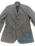 American Eagle Houndstooth Wool Blazer w Elbow Patches