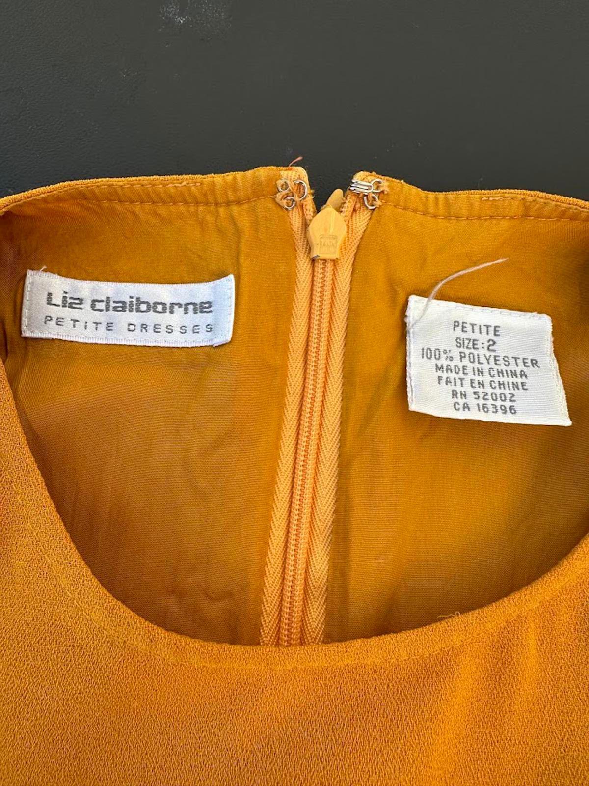 Liz Claiborne Colorblock Dress Petite 8 Bold