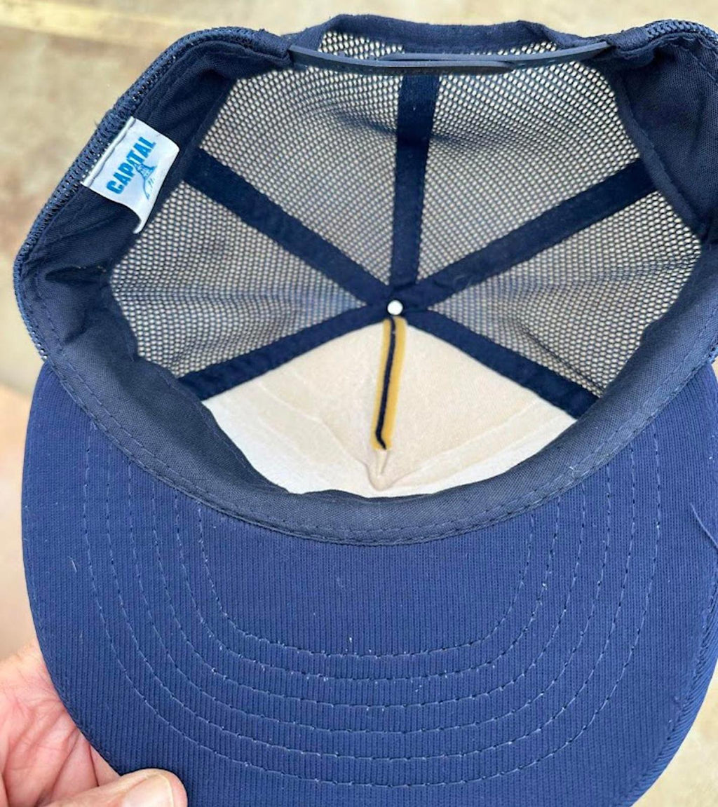 Vintage Maine Tire Trucker Hat Blue