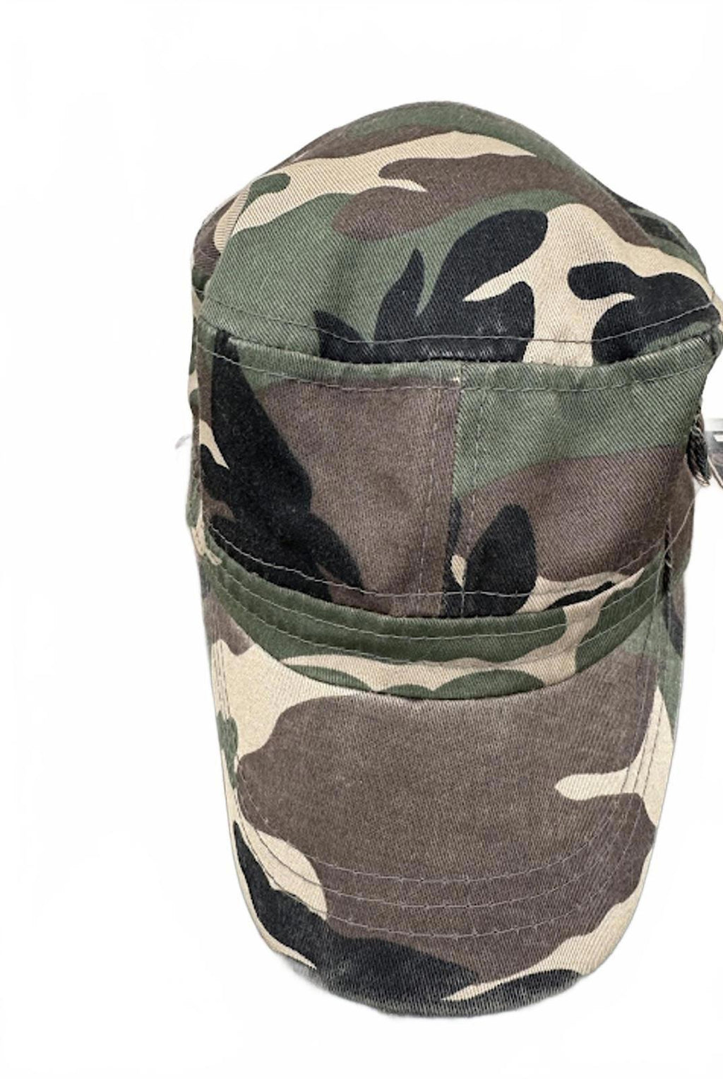 Woodland Camo Military Style Cap Strapback