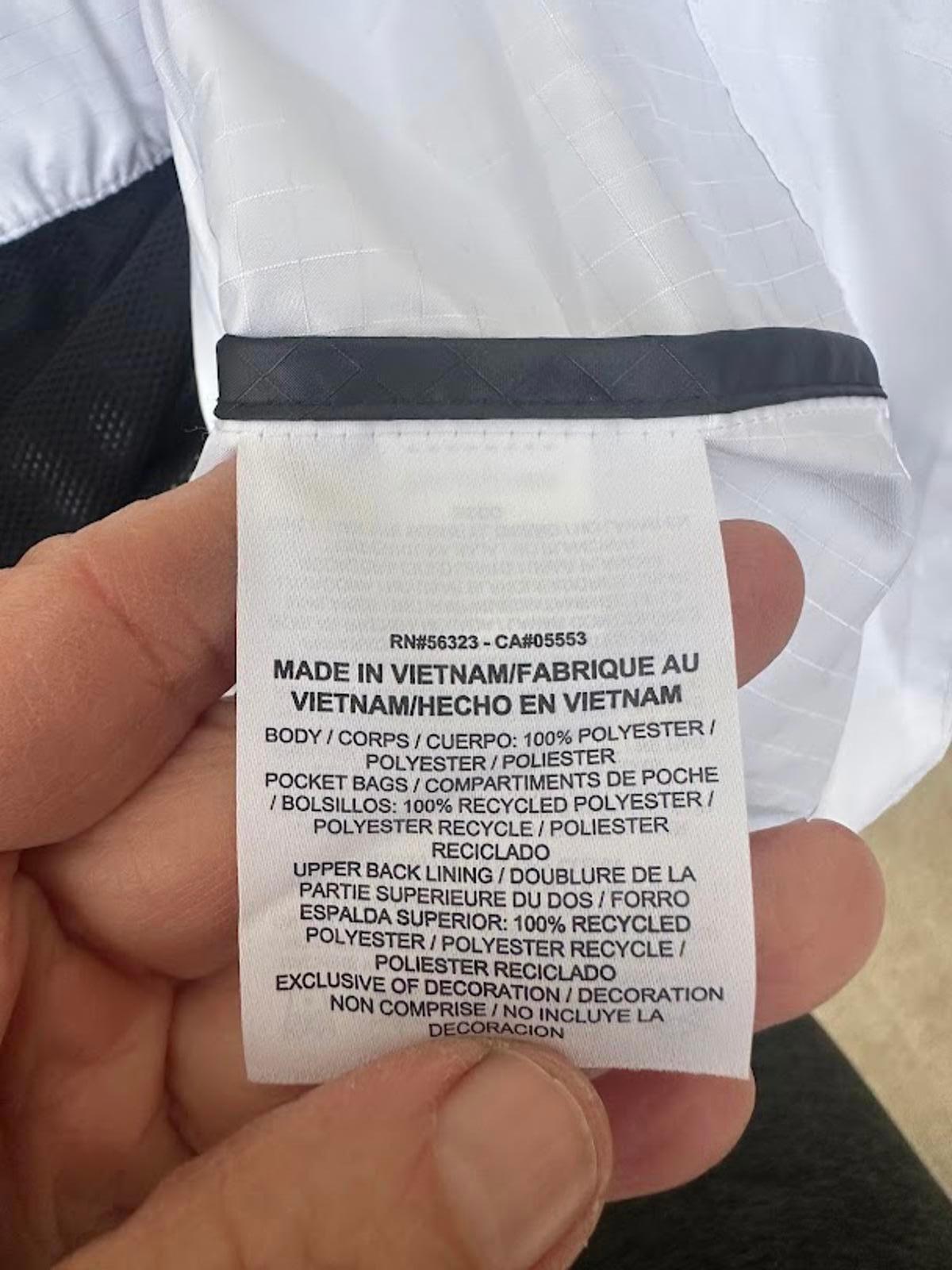 Nike Black White Hooded Windbreaker S