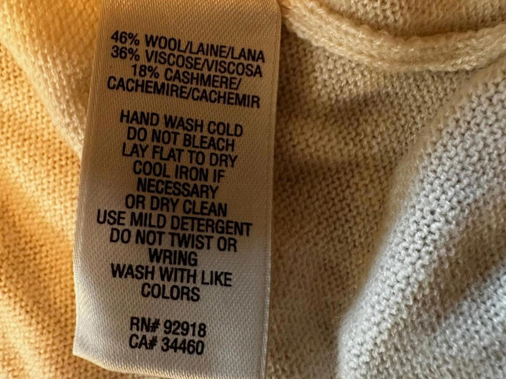 Juicy Couture Cream Knit Button Front Top Sz S