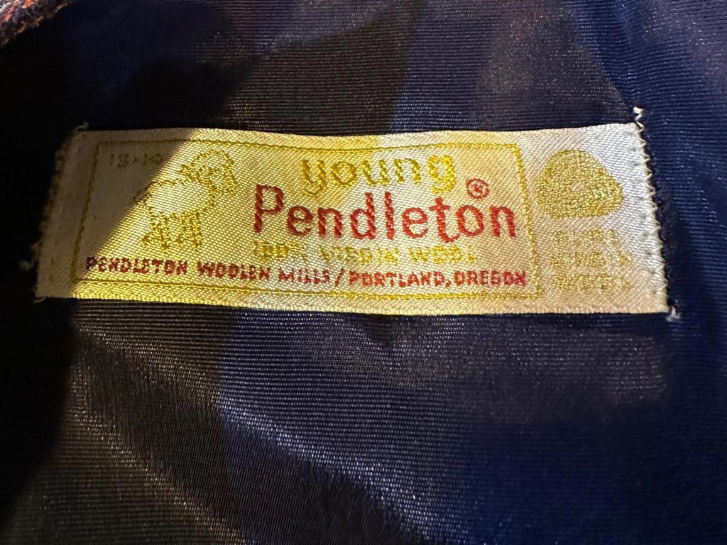 Vintage Pendleton Wool Plaid Skirt USA 30" waist