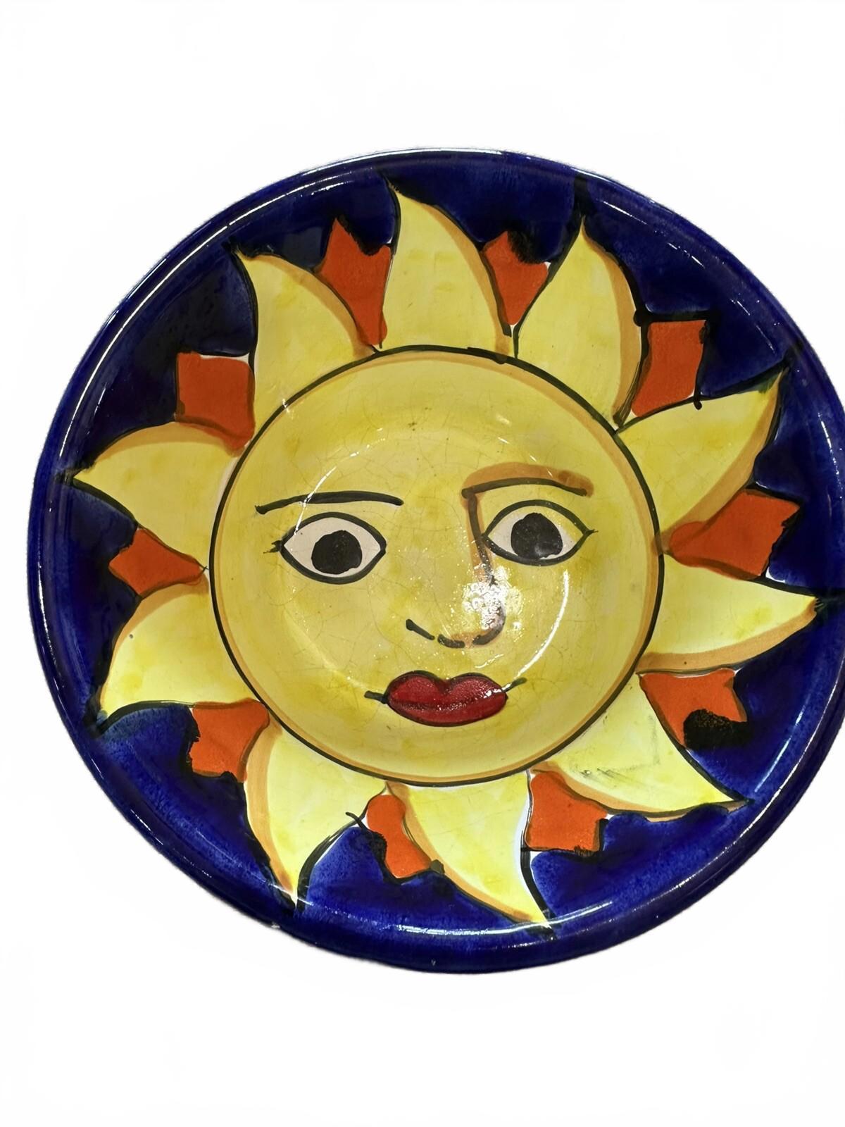 Vintage Hand Painted Italian Ceramic Sun Bowls Made for Starbucks Coffee Italy