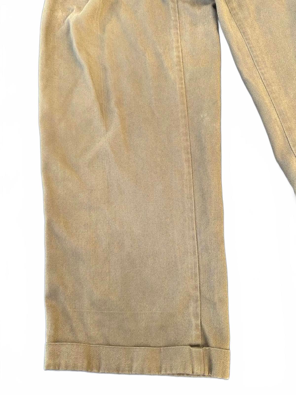 Vintage Khaki Elastic Waist Pants 26x27