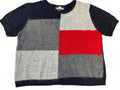 Spice It Up Colorblock Short Sleeve Sweater M