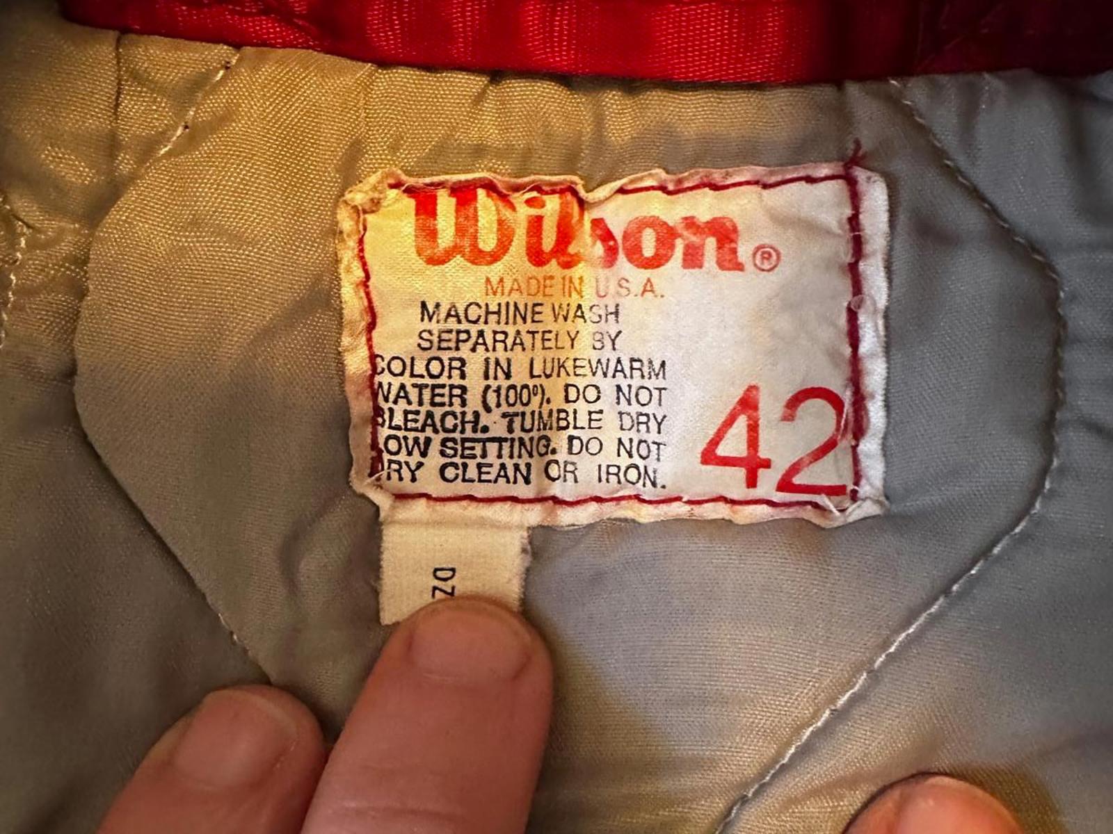 Vintage Wilson Satin Baseball Bomber Jacket