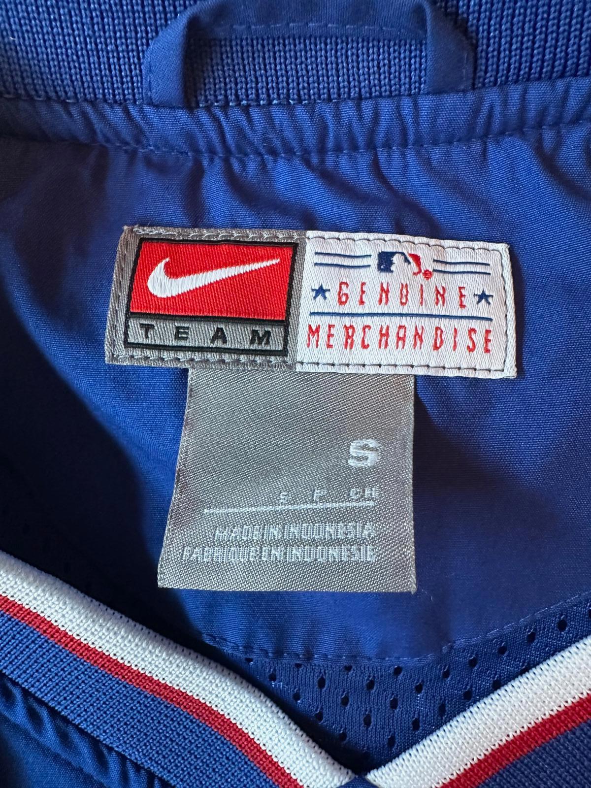 Vintage Nike Chicago Cubs Pullover Jacket Blue M