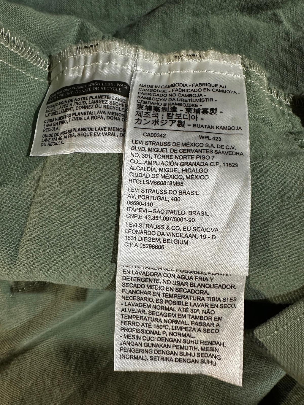 Levi’s Men’s XX Trucker Jacket – Sage Green, Size XXL