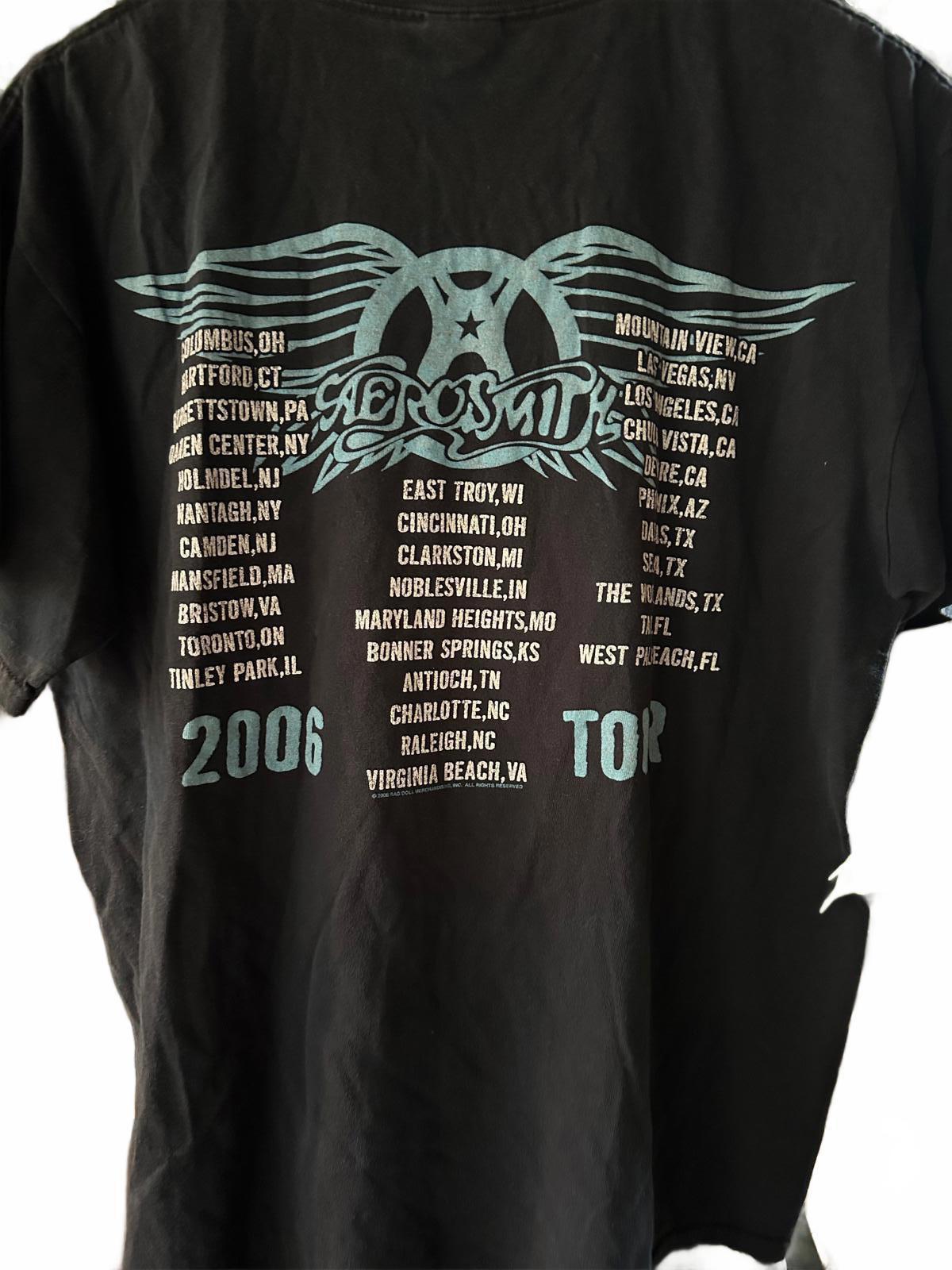 Aerosmith 2006 Tour Concert T-Shirt Black Large
