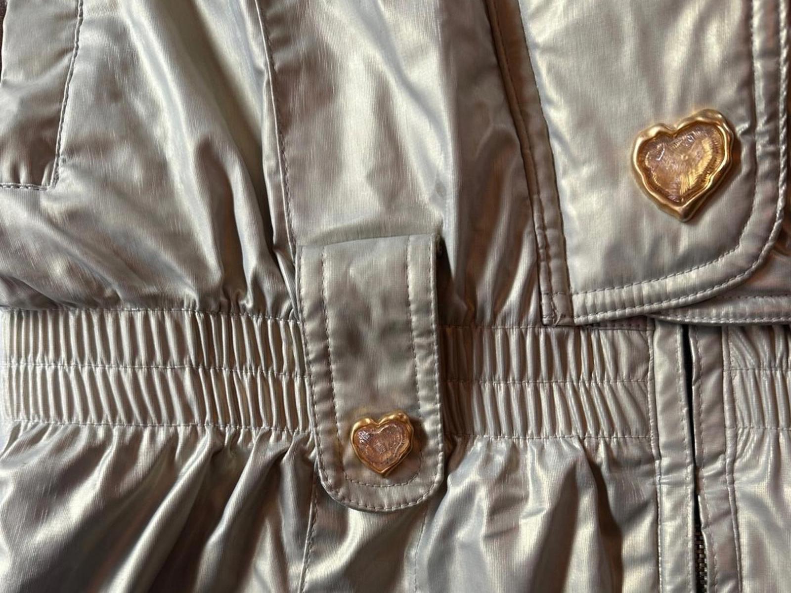 Slazenger Y2K Metallic Puffer Jacket 95 Faux Fur Hood Korea