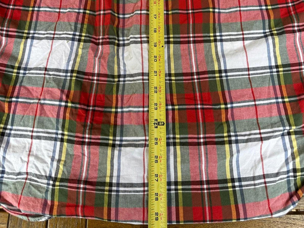 Polo Ralph Lauren Men’s Large Shirt Plaid Tartan Red Green