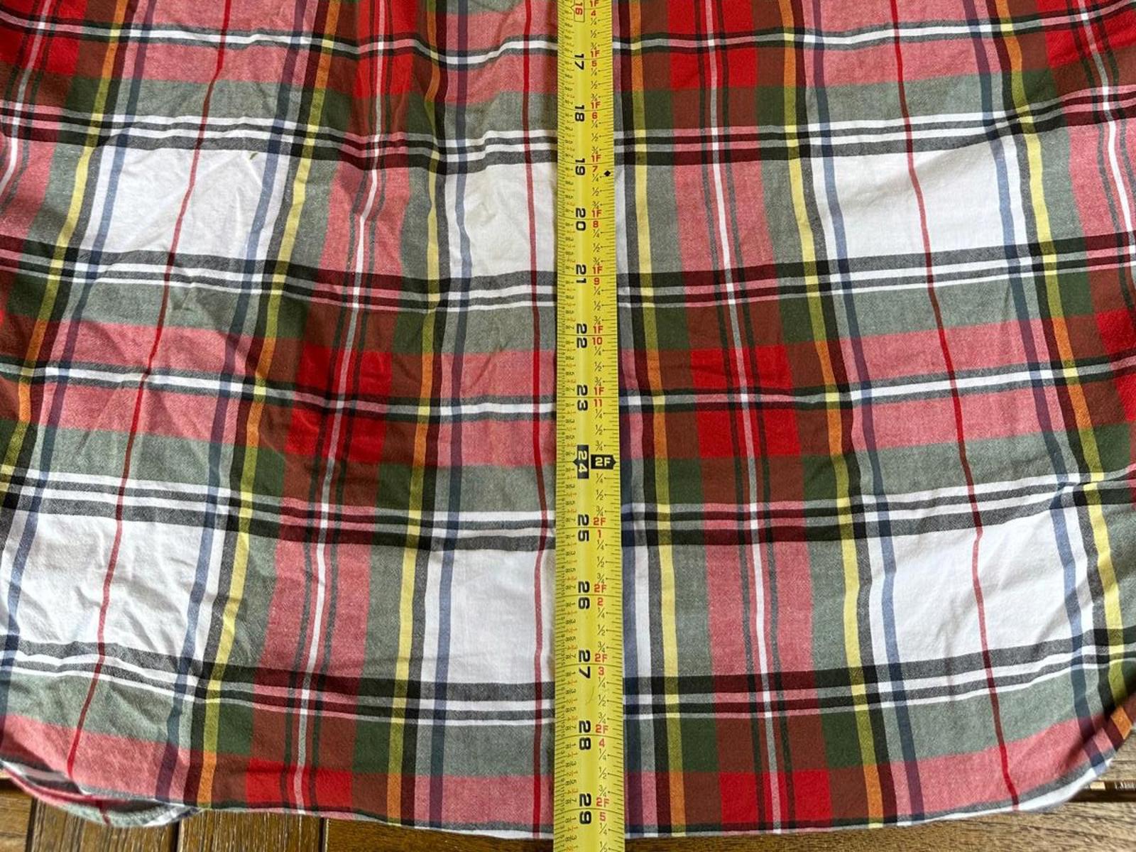 Polo Ralph Lauren Men’s Large Shirt Plaid Tartan Red Green