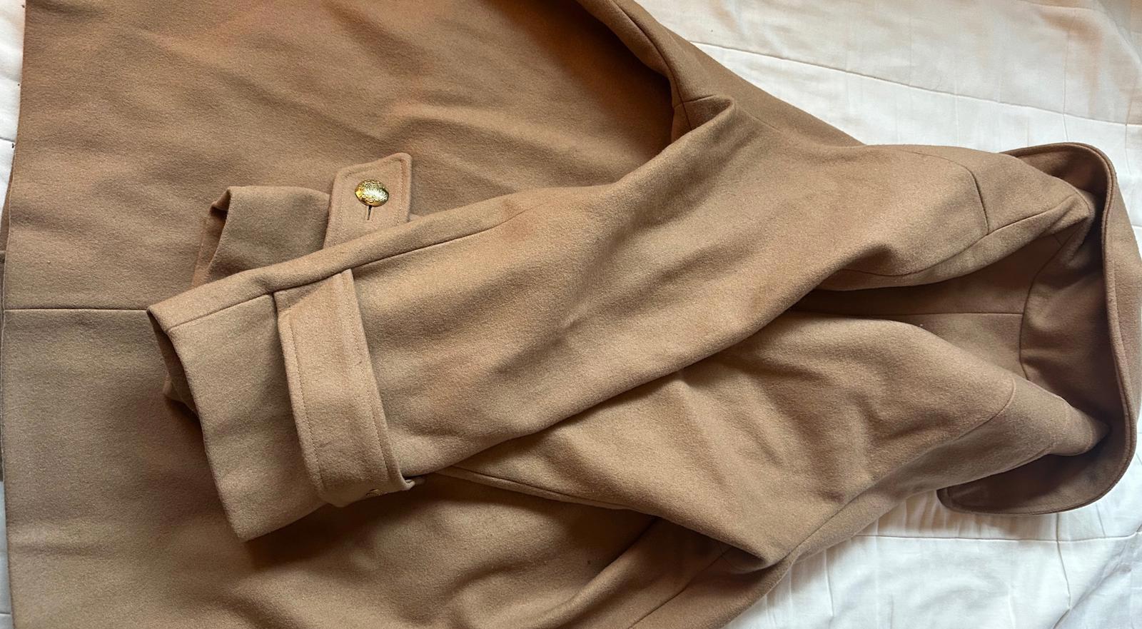 Vintage Women’s Camel Wool Double Breasted Coat L