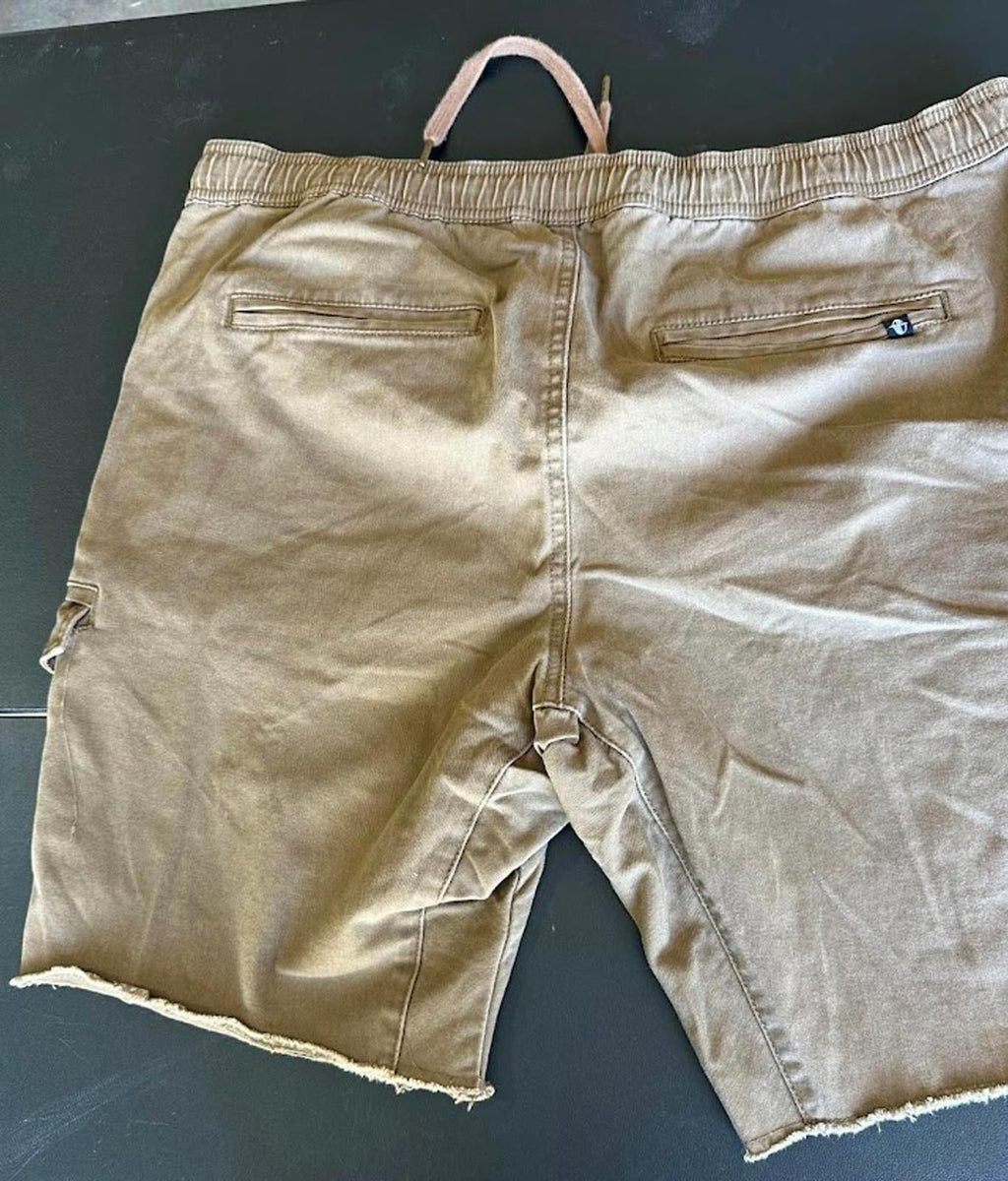 Crash Cargo Shorts XL Distressed Cutoff