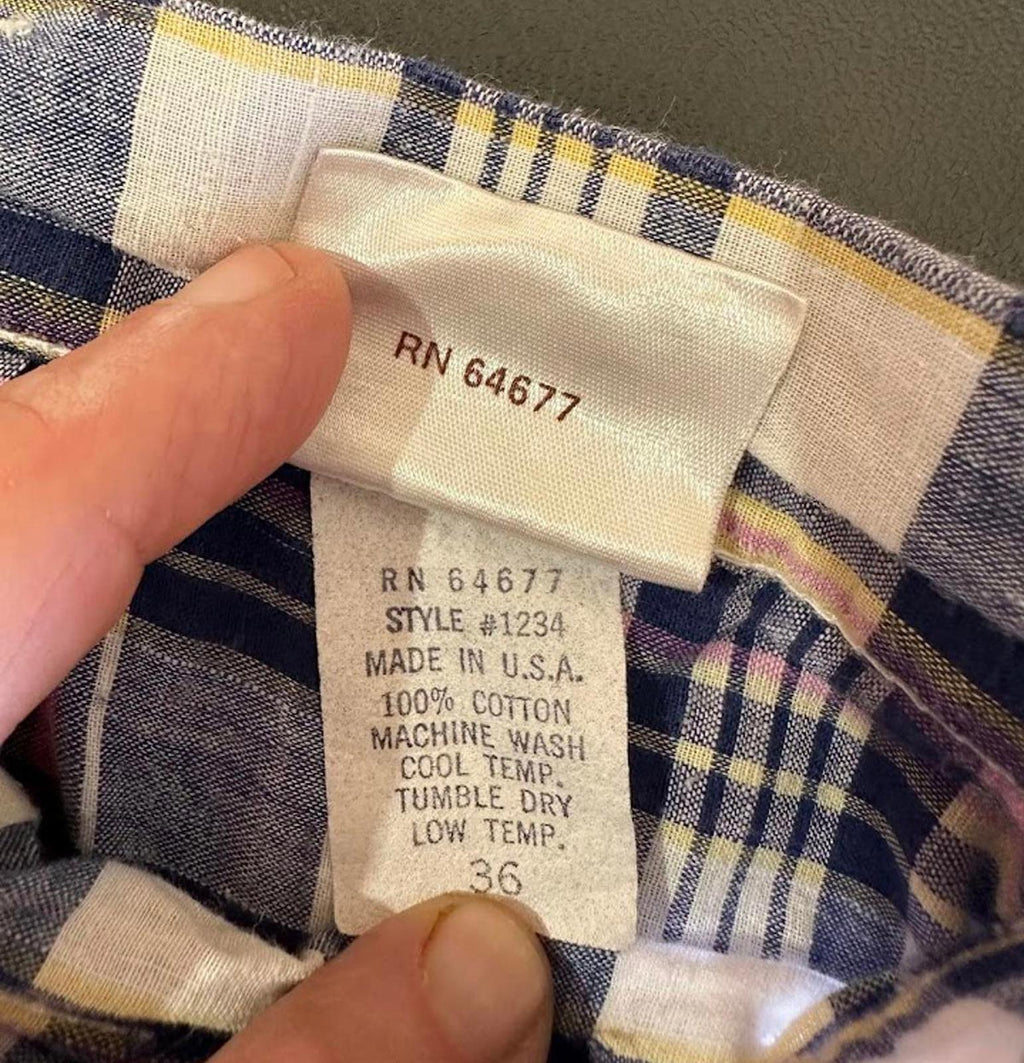 So Cal Sportswear Plaid Shorts USA 32