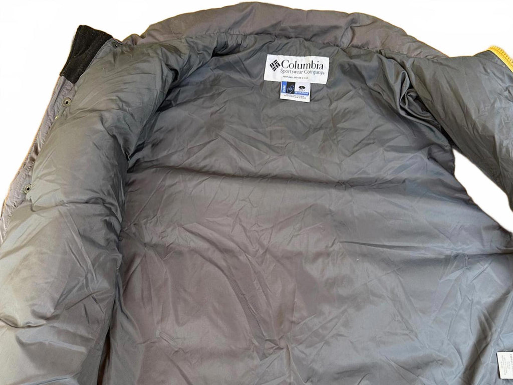 Columbia Men's Large Blue Tan Down Puffer Vest