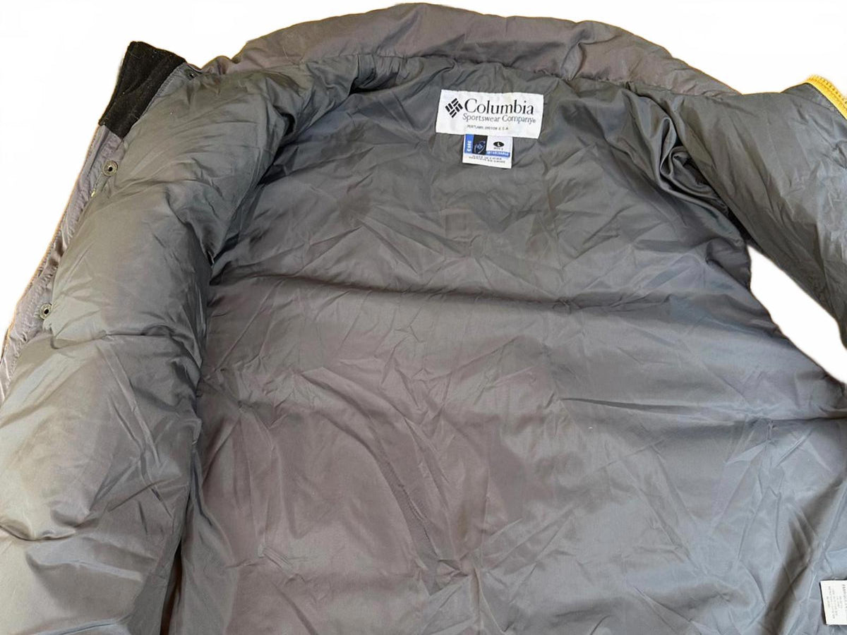 Columbia Men's Large Blue Tan Down Puffer Vest