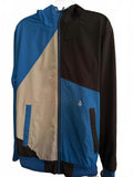Volcom Men’s Hooded Windbreaker Jacket Blue Black M